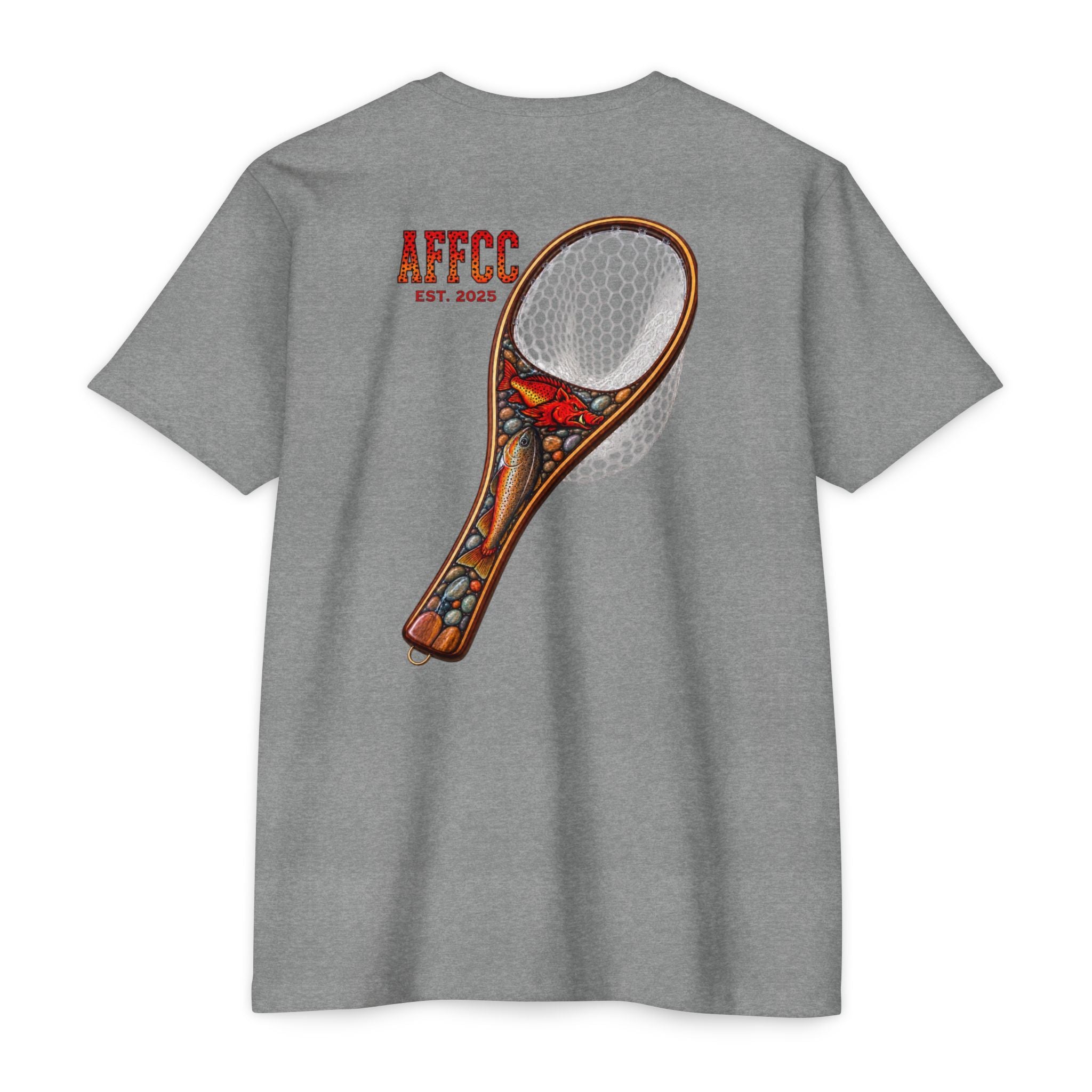AFFCC Fly Fishing T‑Shirt — Vintage Net Artwork (AFCC, Est. 2025)
