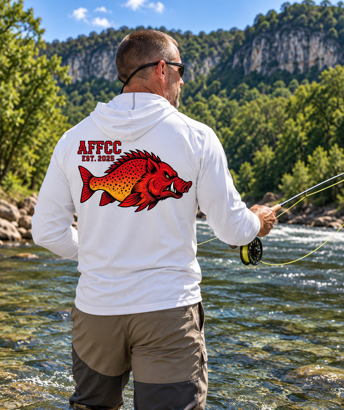 AFFCC Solar Hoodie — Hog/Trout Graphic Hoodie