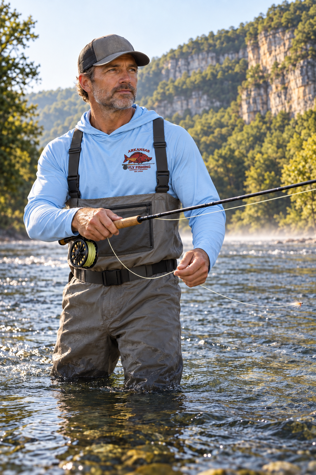 AFFCC  - Fish Release Graphic Back, AFFCC Chest Logo